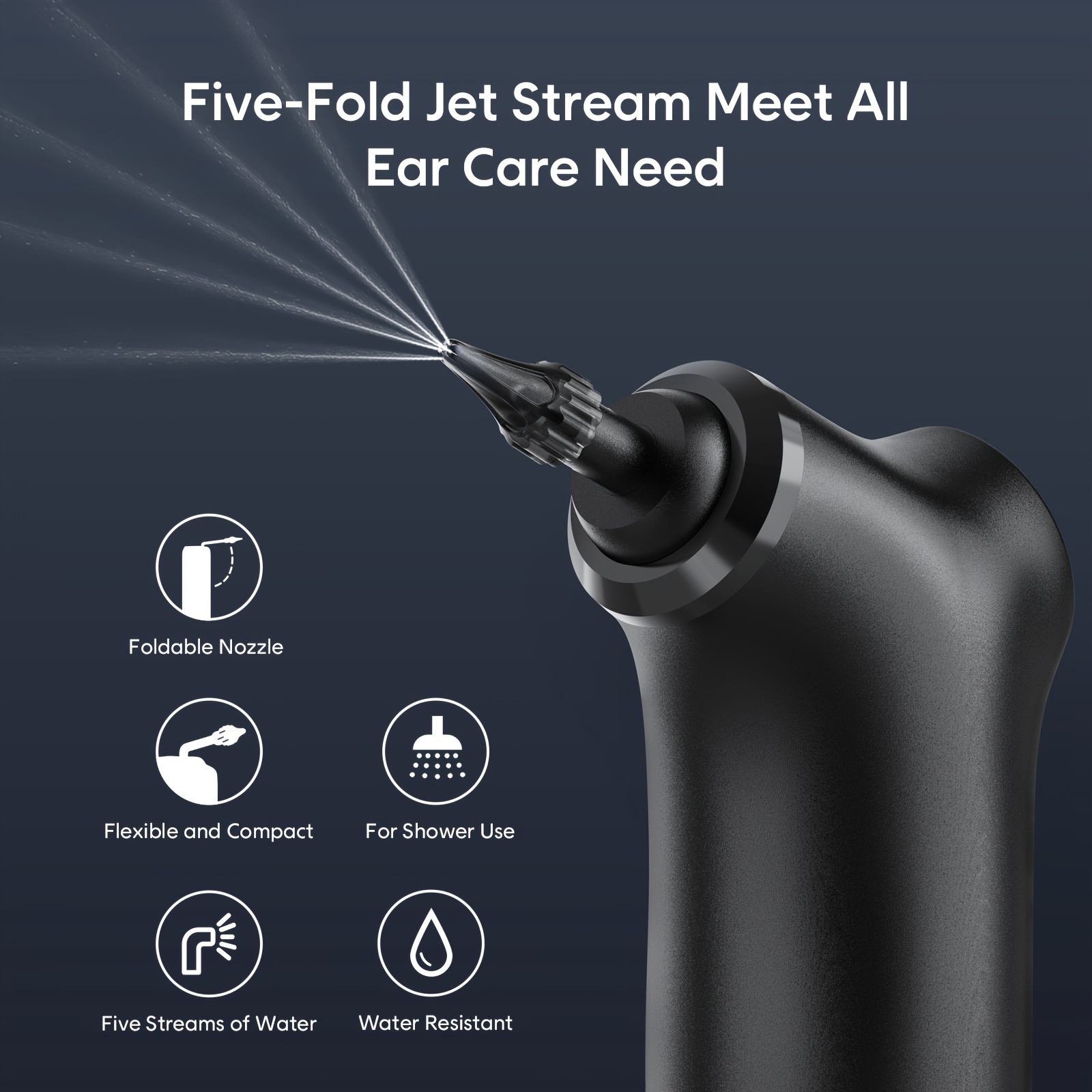 Lave - oreilles électrique Outil de nettoyage de la cire d'oreille