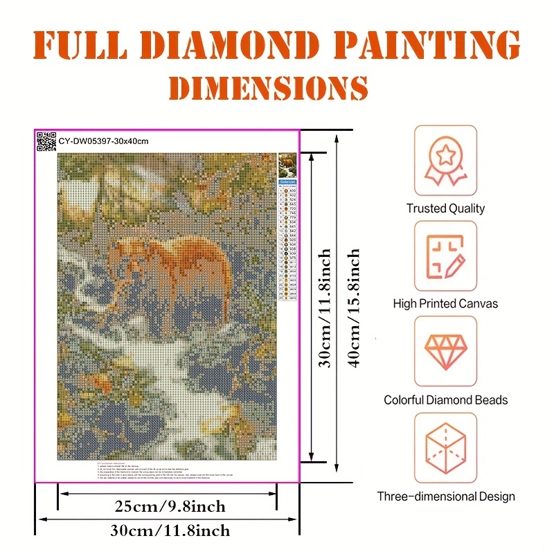 Colorful Bears Family - 5D Diamond Painting 