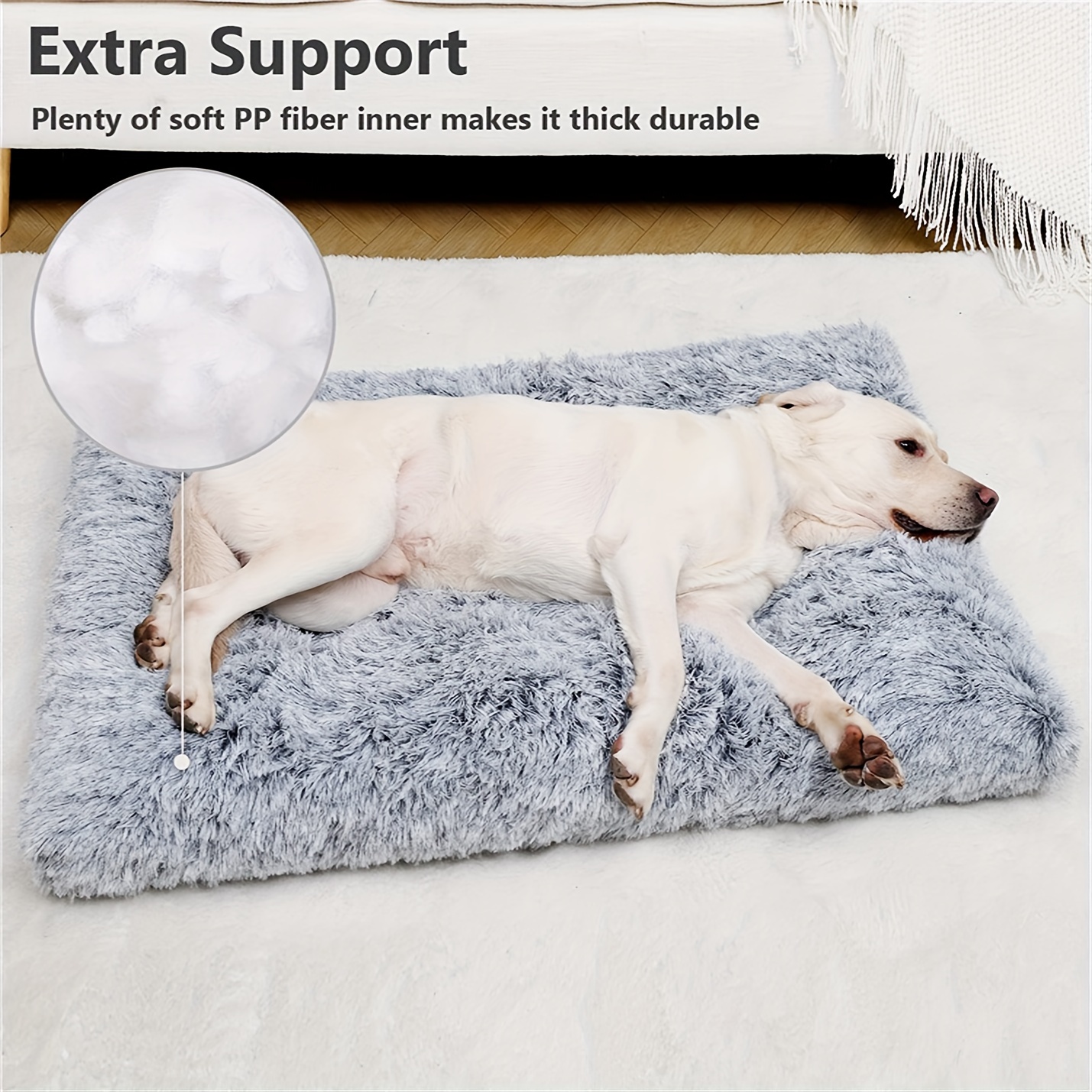 Dog Bed,Dog Mat Crate Pad,Dog Beds For Large Dogs, Plush Soft Pet Beds, Dog  Beds & Furniture,Washable Anti-Slip Dog Crate Bed For Large Medium Small