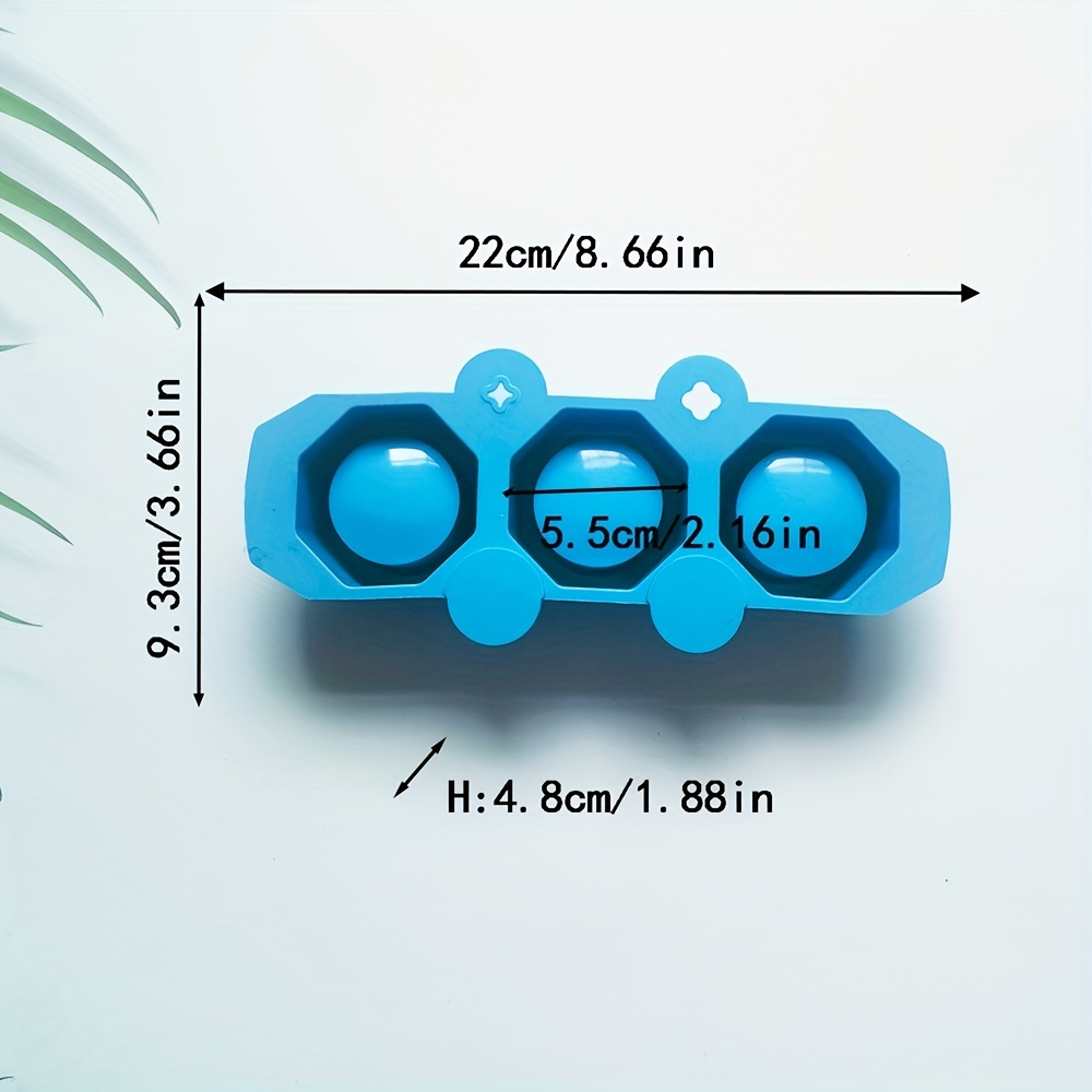 3 holes Circular Concrete Flowerpot Silicone Mold Diy - Temu