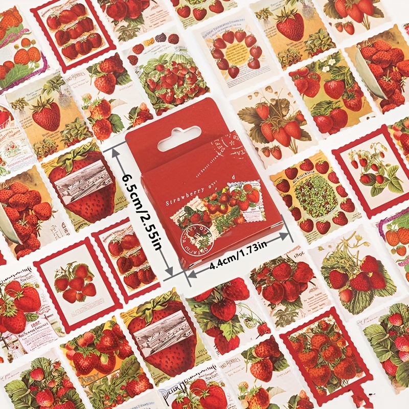 Strawberry Orchard Stamp Decorative Sticker Scrapbooking Diy