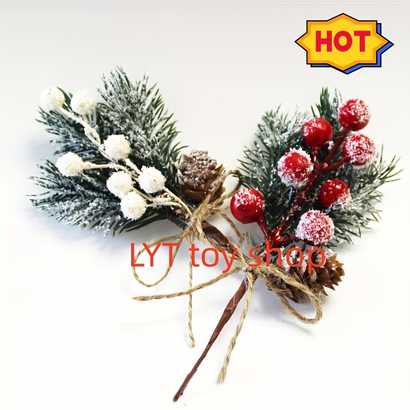 Christmas Pine Cones Snow Tipped Natural Pine Cone With - Temu