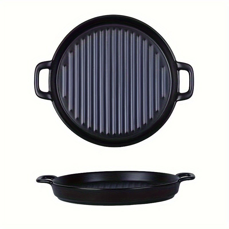 Ceramic Double Ear Baking Pan For Stove Top, Lighter Than Cast Iron Skillet  Pancake Griddle, Nonstick Kitchen Stove Top Grill - Temu