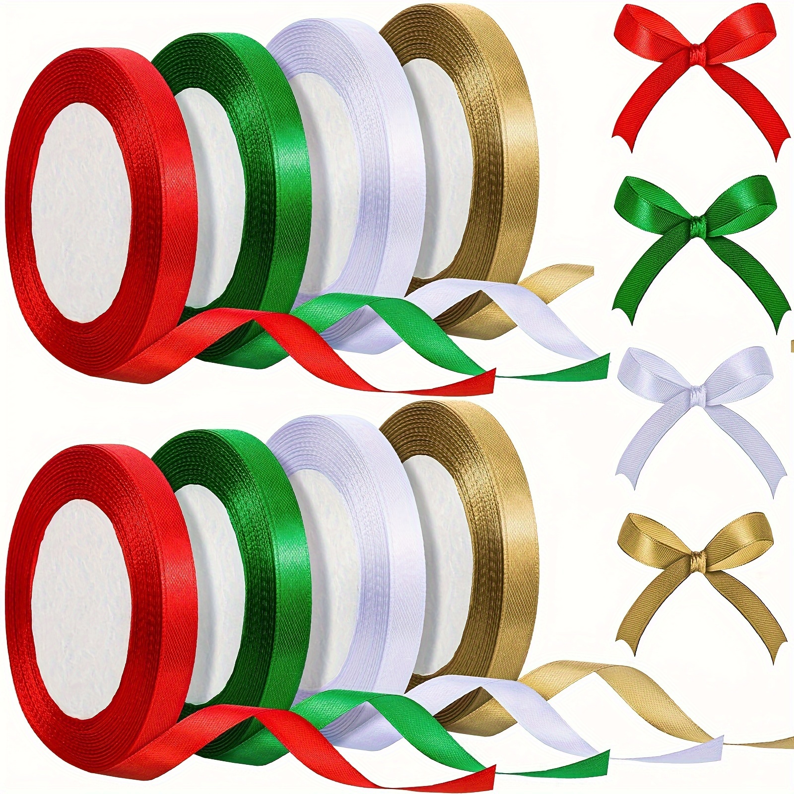 Ribbon 1 inch Grey Ribbons for Crafts Gift Ribbon Satin Solid Ribbon Roll 1  in x 25 Yards
