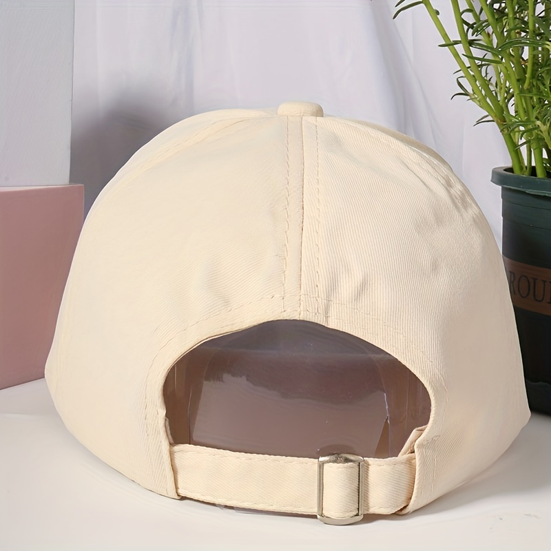 Puppy Embroidered Baseball Cap Solid Casual Couple Sun Hat Adjustable
