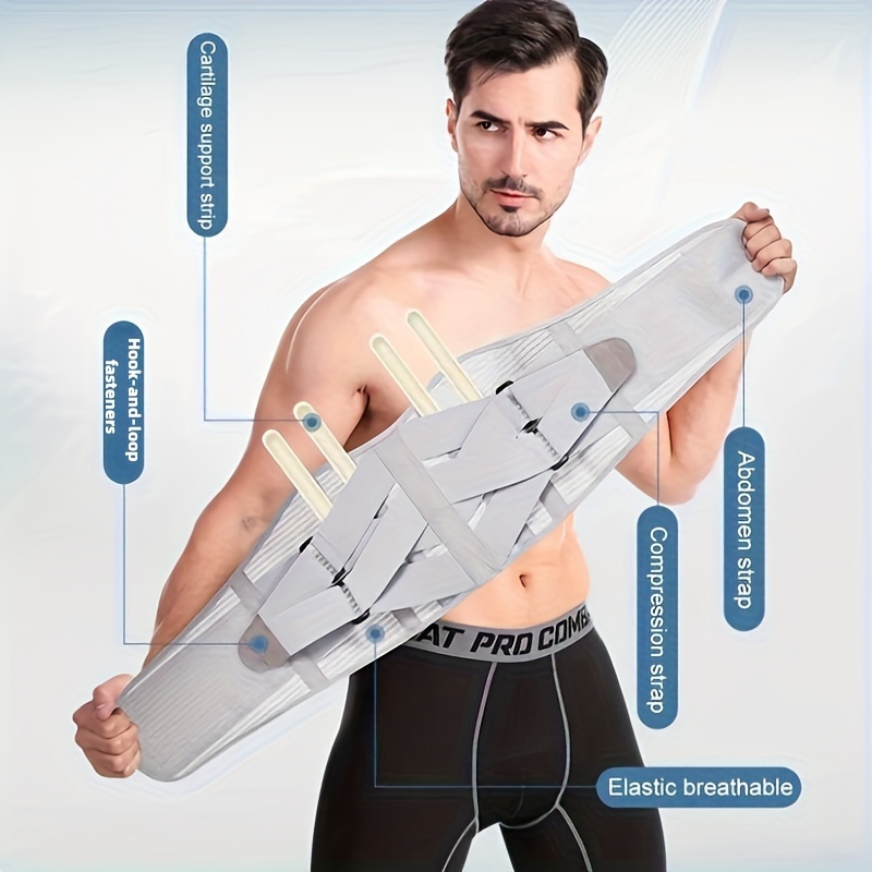 Ceinture de soutien lombaire Orthèse dorsale en maille respirante Support  lombaire réglable pour le soulagement de la douleur et la prévention des