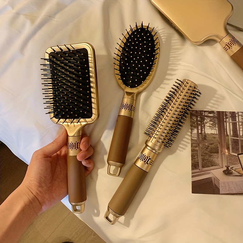 

1pcs Golden Color Air Cushion Comb Scalp Massage Hair Comb Hairdressing Styling Comb For All Hair Types