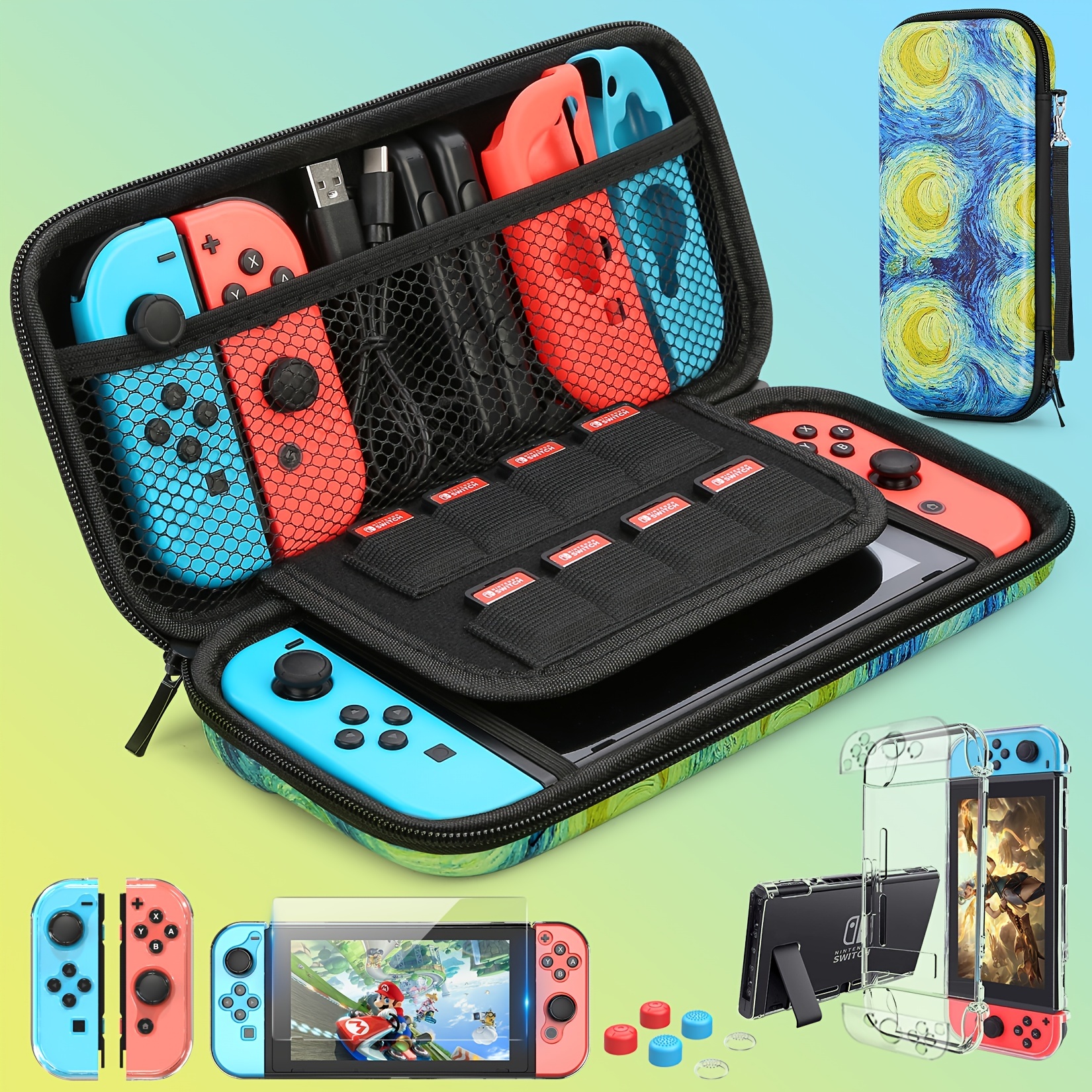 1 Funda Protectora Switch Lite Equipada Película - Temu Chile