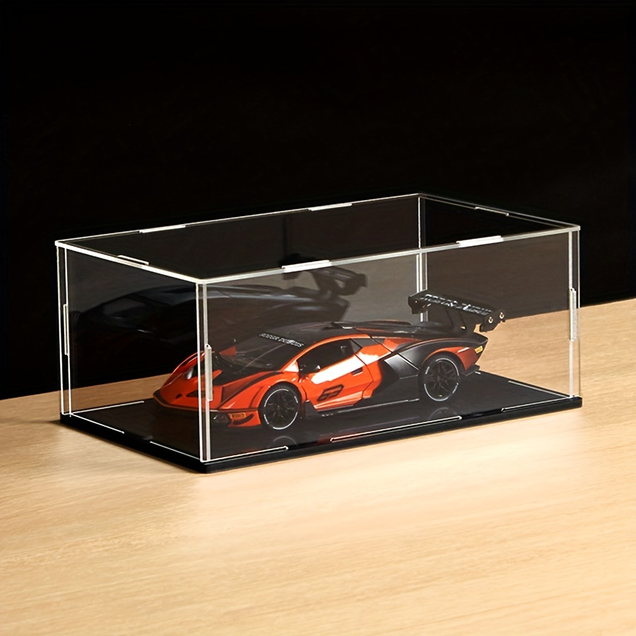Clear Acrylic Display Case Cube Organizer Box Stand Protective Showcase