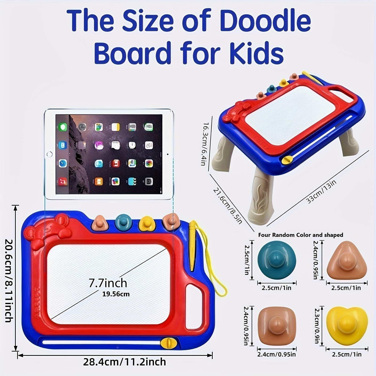 1 Large Size Magnetic Drawing Board Toy for Kids Erasable Drawing Pad for  Kids