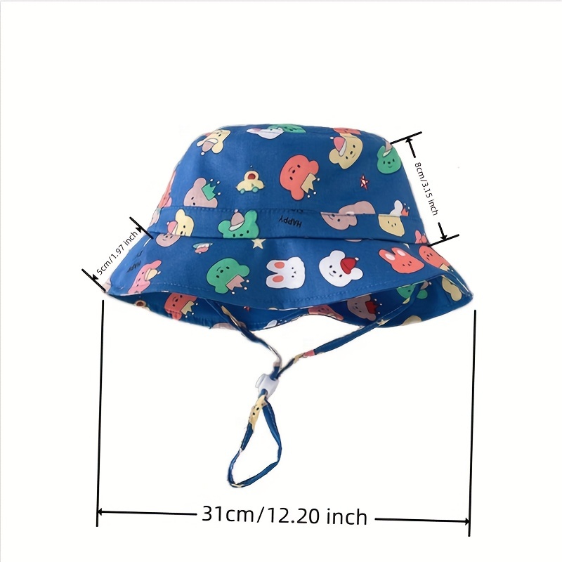 Boys Girls Casual Trendy Cute Cartoon Fisherman's Hat - Temu Canada