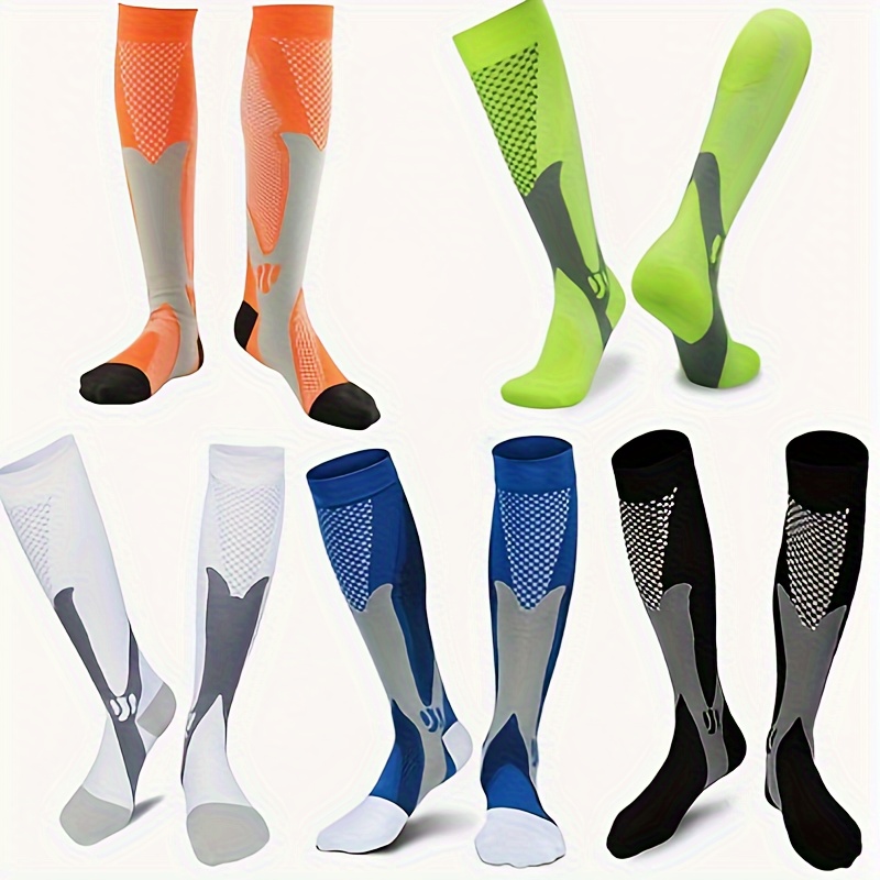 Knee High Compression Socks Men Circulation 20 30mmhg - Temu Canada