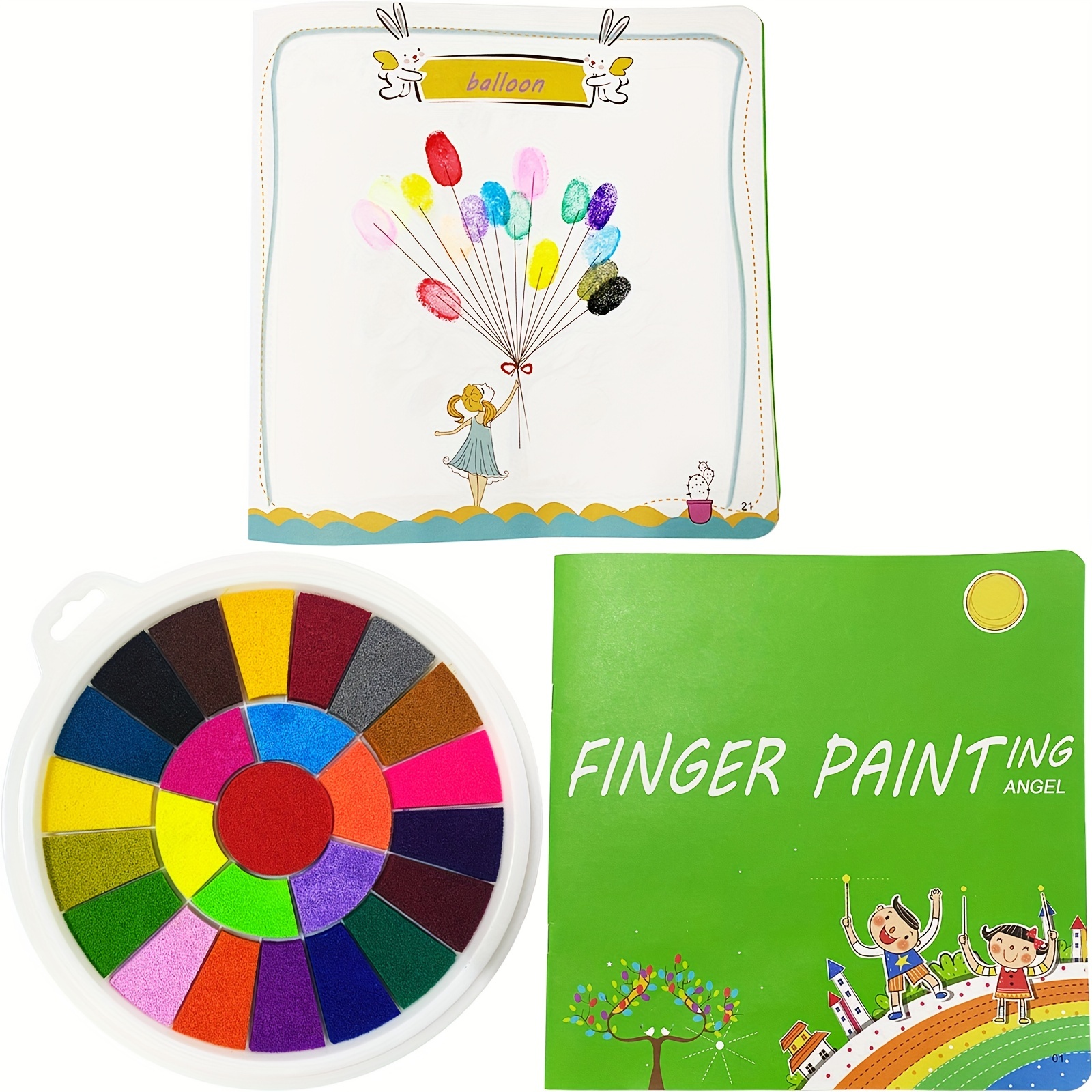 6pcs/set MEEDEN Pinturas para Dedos para Niños Pintura para - Temu