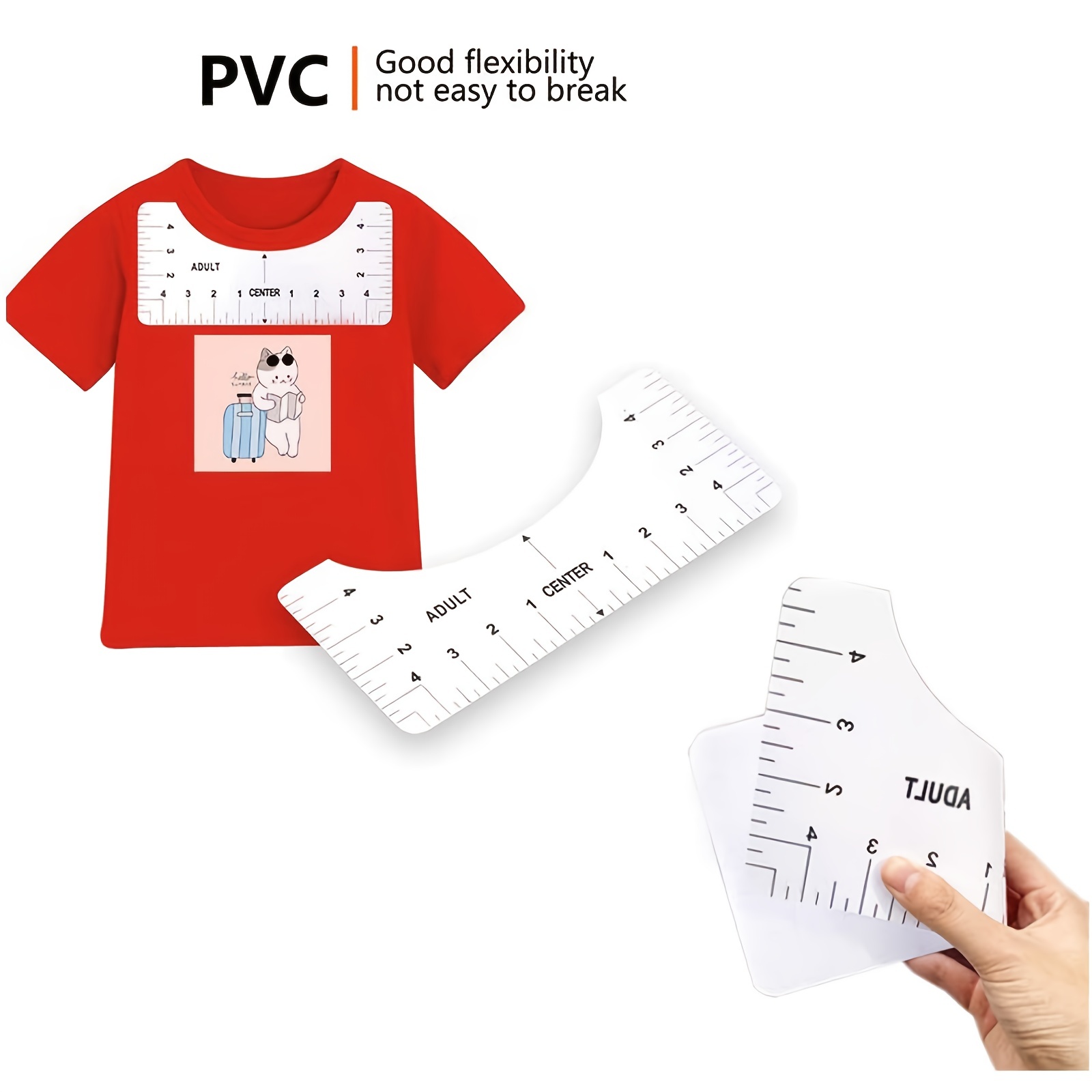 Tshirt Ruler Guide For Vinyl Alignment T Shirt Rulers To - Temu New Zealand