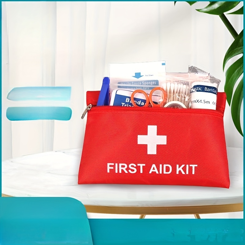 First Aid Kit, Waterproof First Aid Kit, Mini First Aid Bag for Hiking,  Outdoor, Bicycle & Travel Accessories for First Aid of Most Common  Emergencies According to DIN 13167 : : Sports