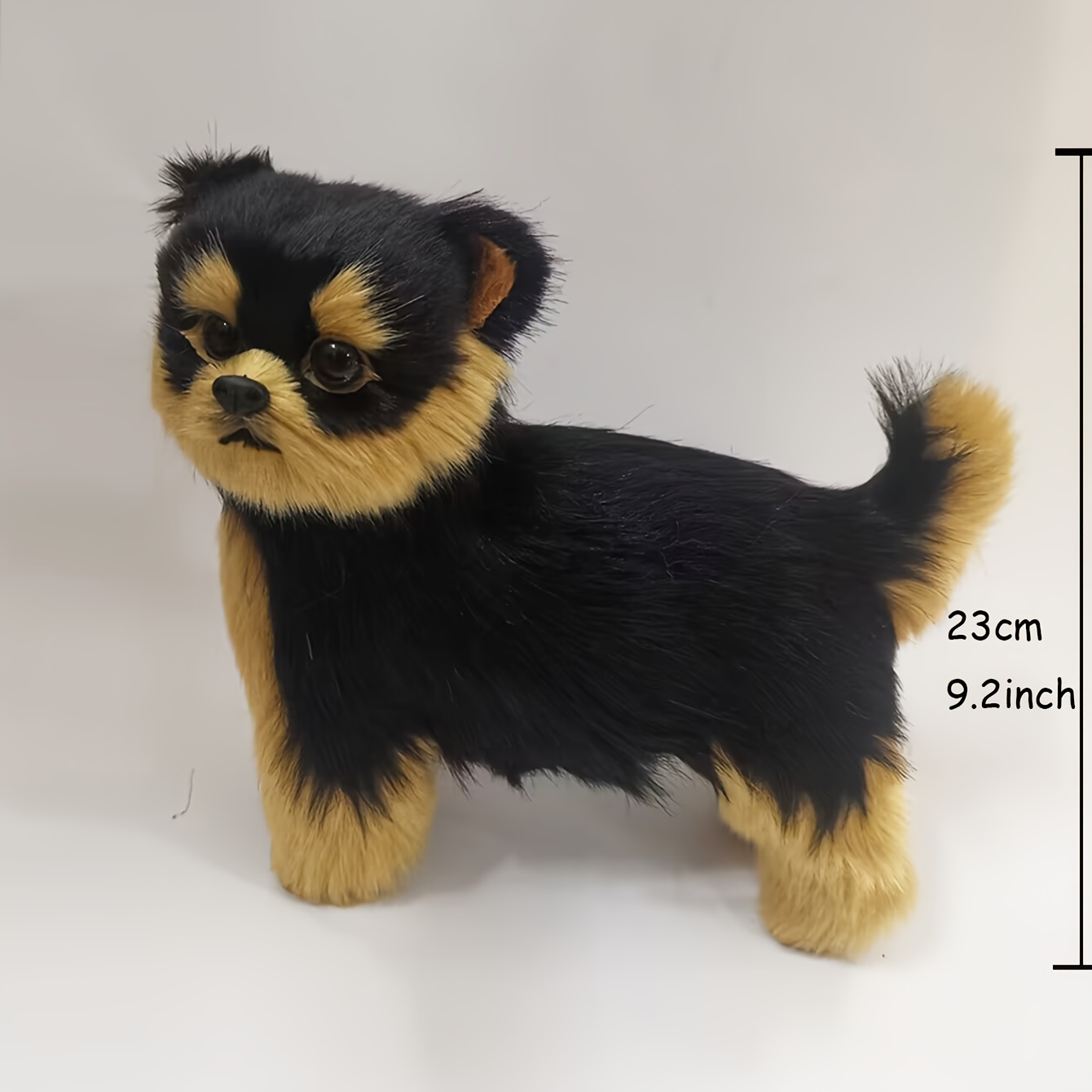 Simulation Plastic German Shepherd Dog Mini Animal Figures Model Toys  Children