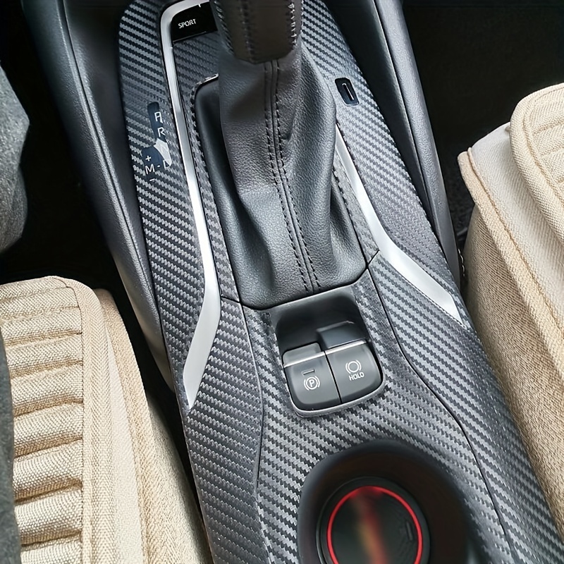 BOYOUS 4pcs Carbon Fiber Style Interior Door Handle Bowl Frame Protector Trim ABS Bowl Cover Trim Replacement Fit For Toyota Corolla 2019 2020 2021
