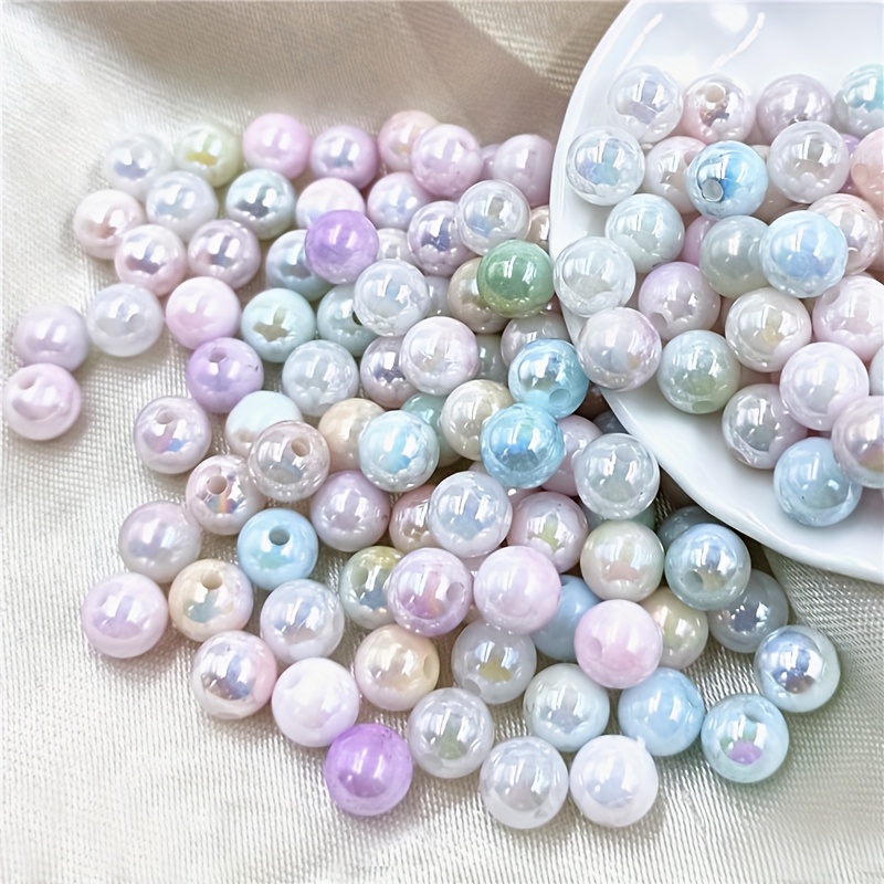 Acrylic Round Beads Craft Beads For Jewelry Making And - Temu