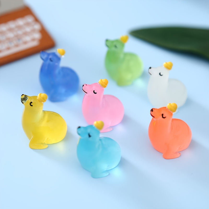 Aydinids 30 Pcs Miniature Seal Figurines Mini Seal Sea Lion Polar Animal  Figurines Set Resin Miniature Animals Figures for Fairy Garden Home Desktop