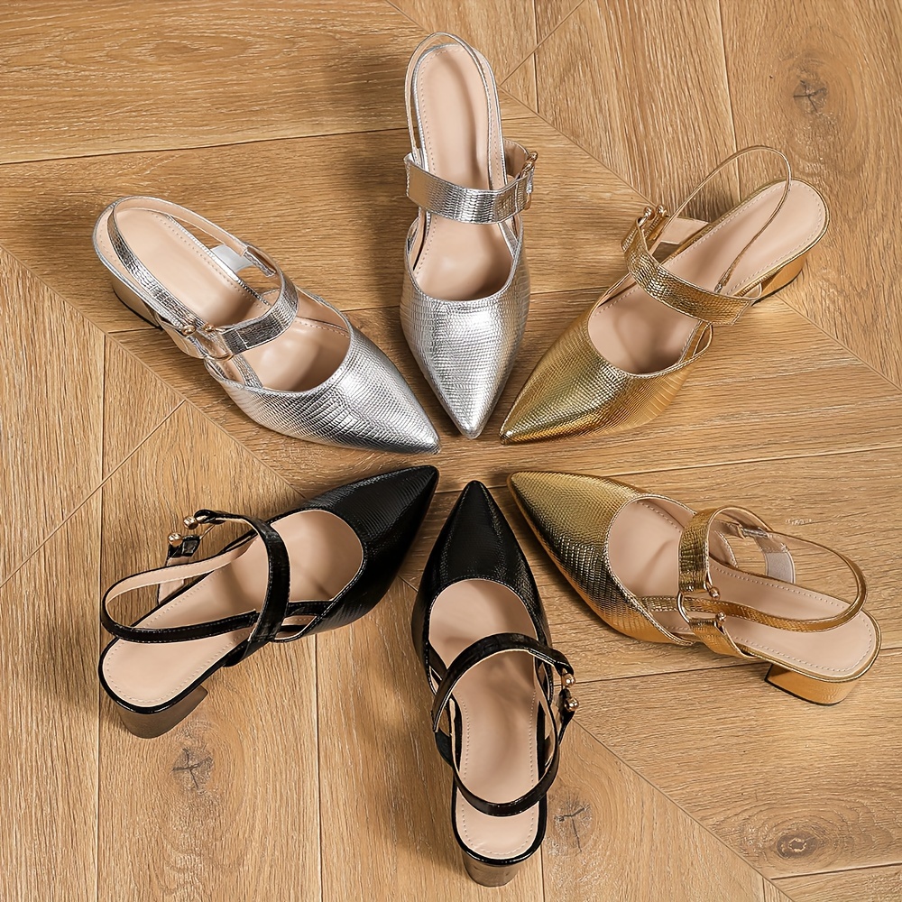 Zapatos Elegantes De Color Sólido Para Mujer Zapatos Cómodos - Temu