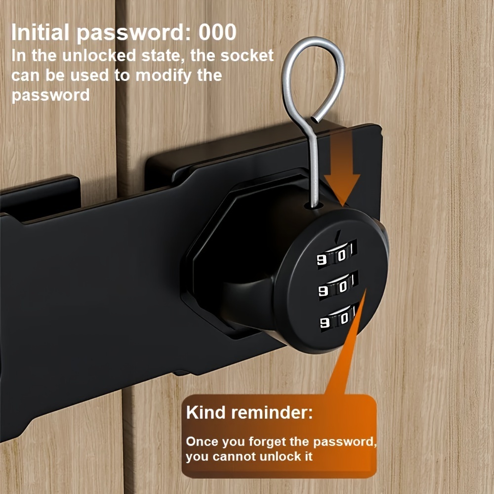 Mechanical Password Lock Mechanism Rotary Lock Room Door - Temu