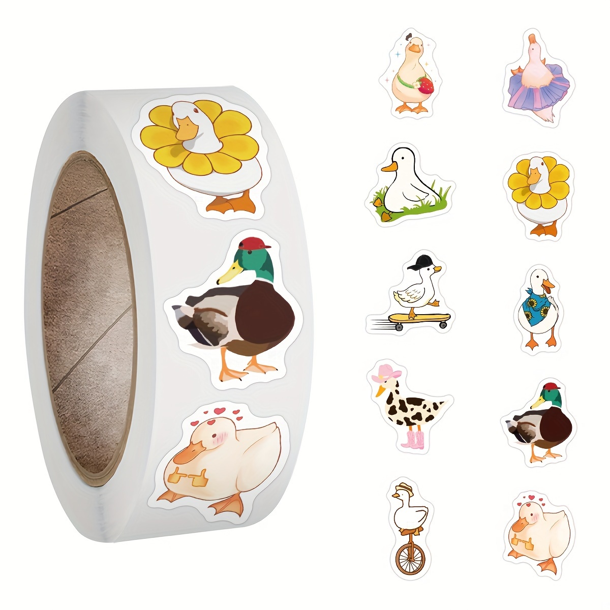 Penguin Stickers Roll, Cute Sticker Pack, Laptop,waterbottle,  Phone,skateboard,guitar,helmet,bike Decor - Temu