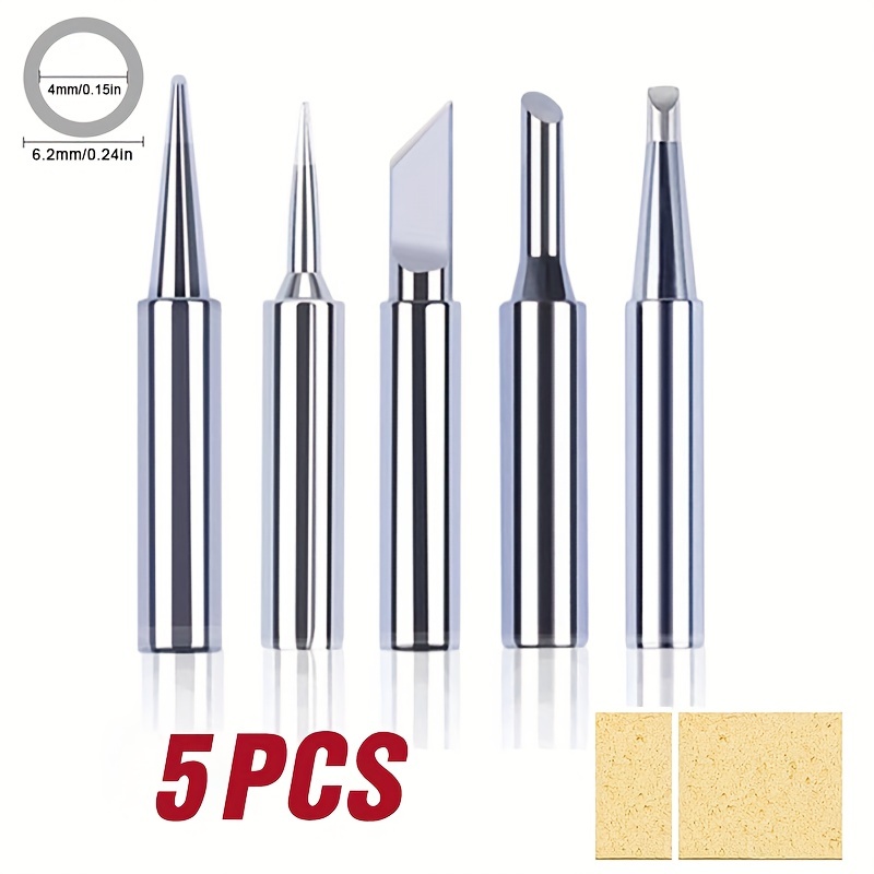 5pcs Solder Iron Tool Set with Bare Electric Soldering Iron Tip