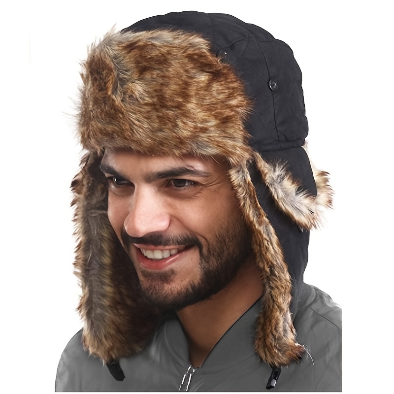 Connectyle Outdoor Trooper Trapper Hat Warm Winter Hunting Hats with Ear  Flaps Mask Ushanka Hat : : Fashion