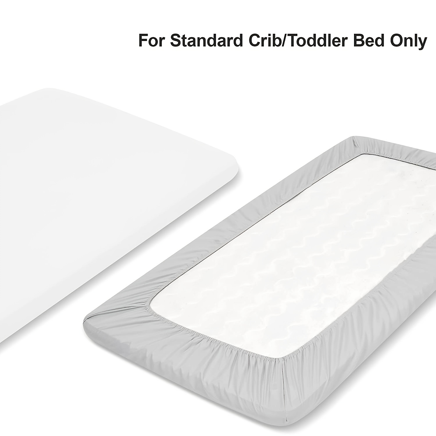 Microfiber Fitted Crib Sheet Set, Soft Toddler Bed Sheets