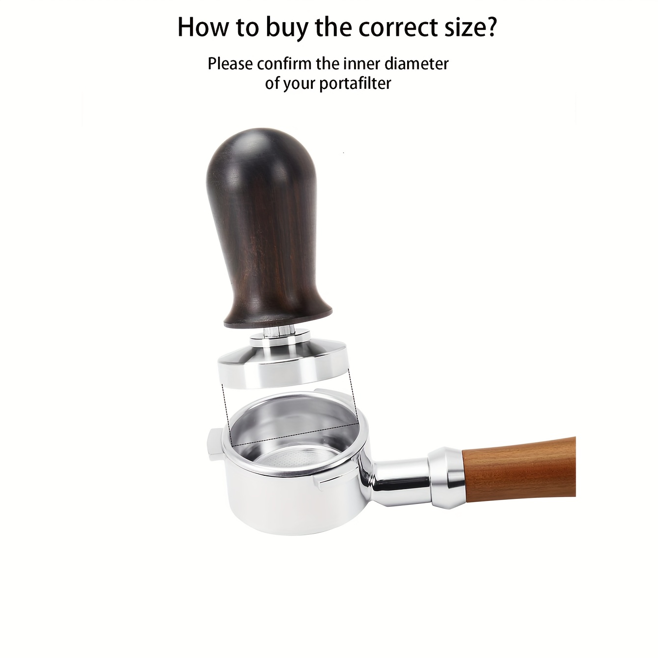 Espresso Tamper - 58mm Calibrated Coffee Tamper for Espresso Machine with  Spring Loaded 100% Flat Stainless Steel Base