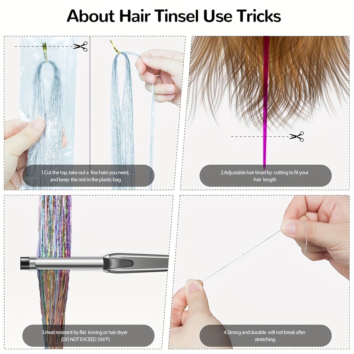 How To Add Hair Tinsel To Your Own Hair At Home — DIY Home