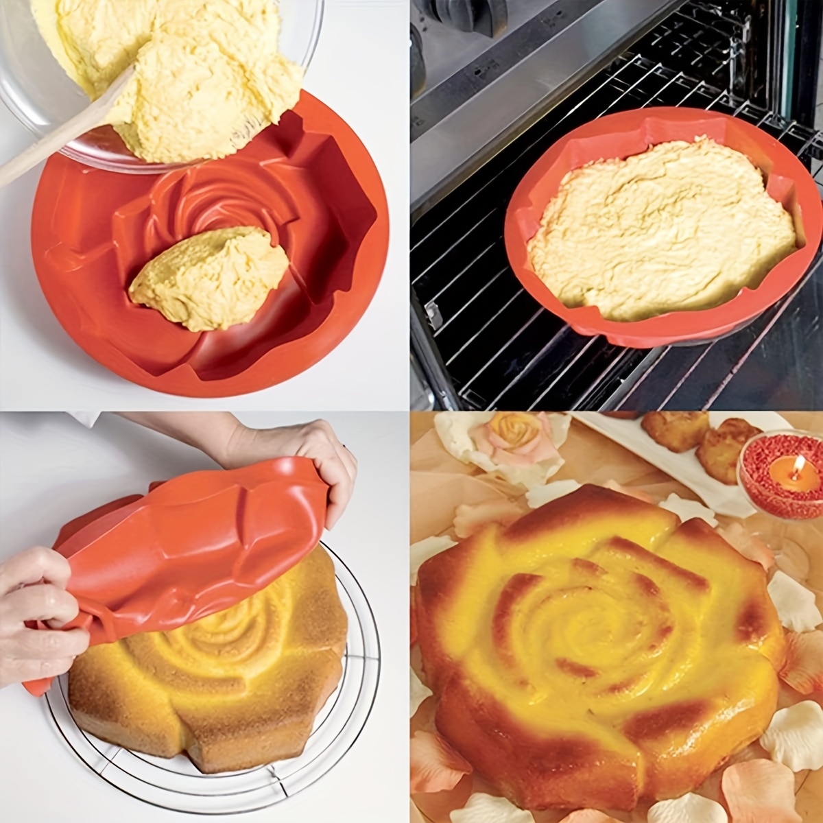 Silicone Pie Pan, Silicone Baking Cake Mold, Baking Pizza Pan, Oven  Accessories, Baking Tools, Kitchen Gadgets, Kitchen Accessories - Temu