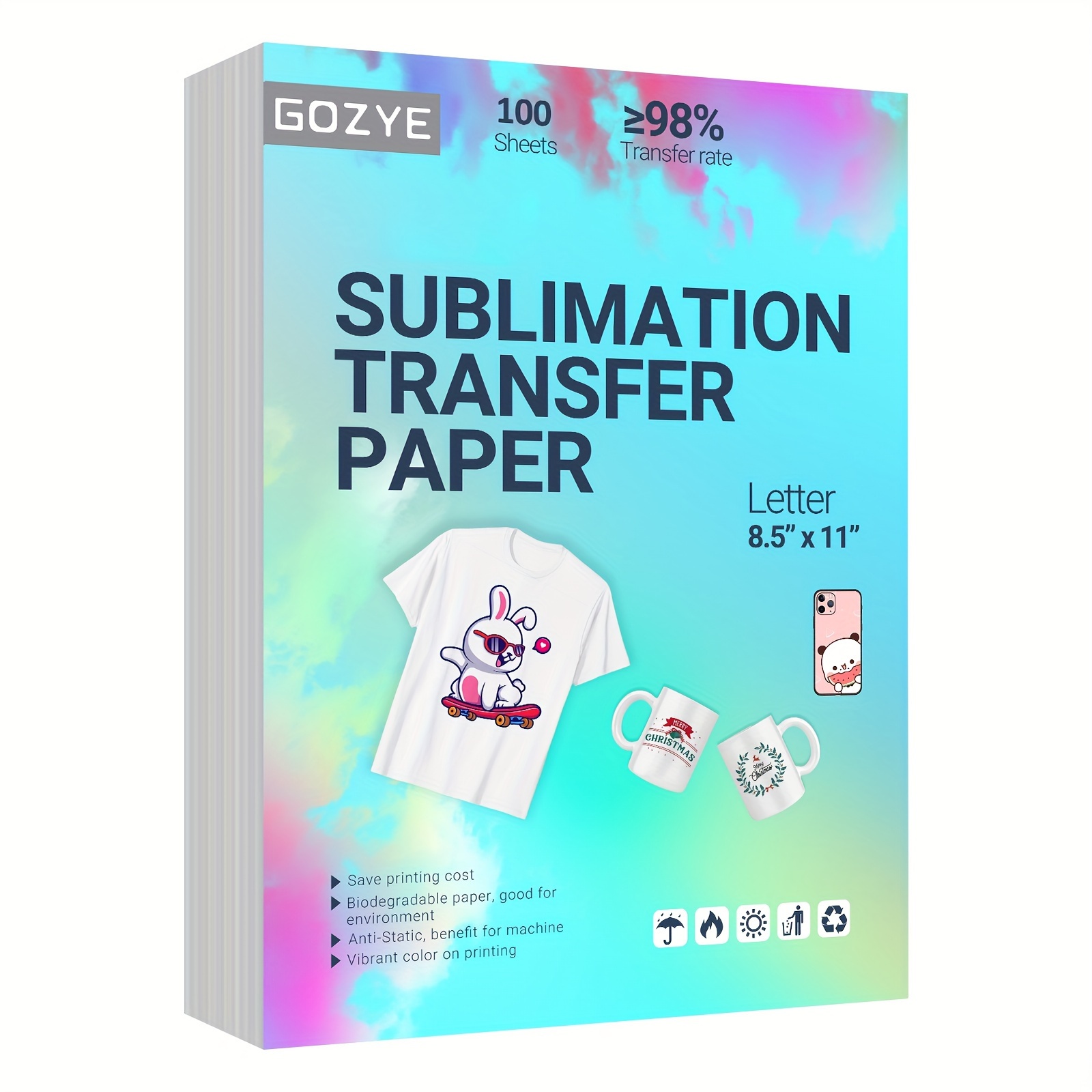 Sublimation a4 Paper Clear transparent white Inkjet transfer paper