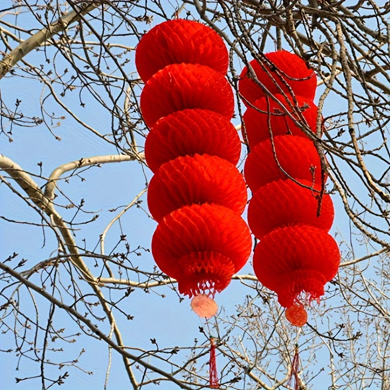 20pcs Dark Green Tissue Paper Honeycomb Balls Lantern,Hanging