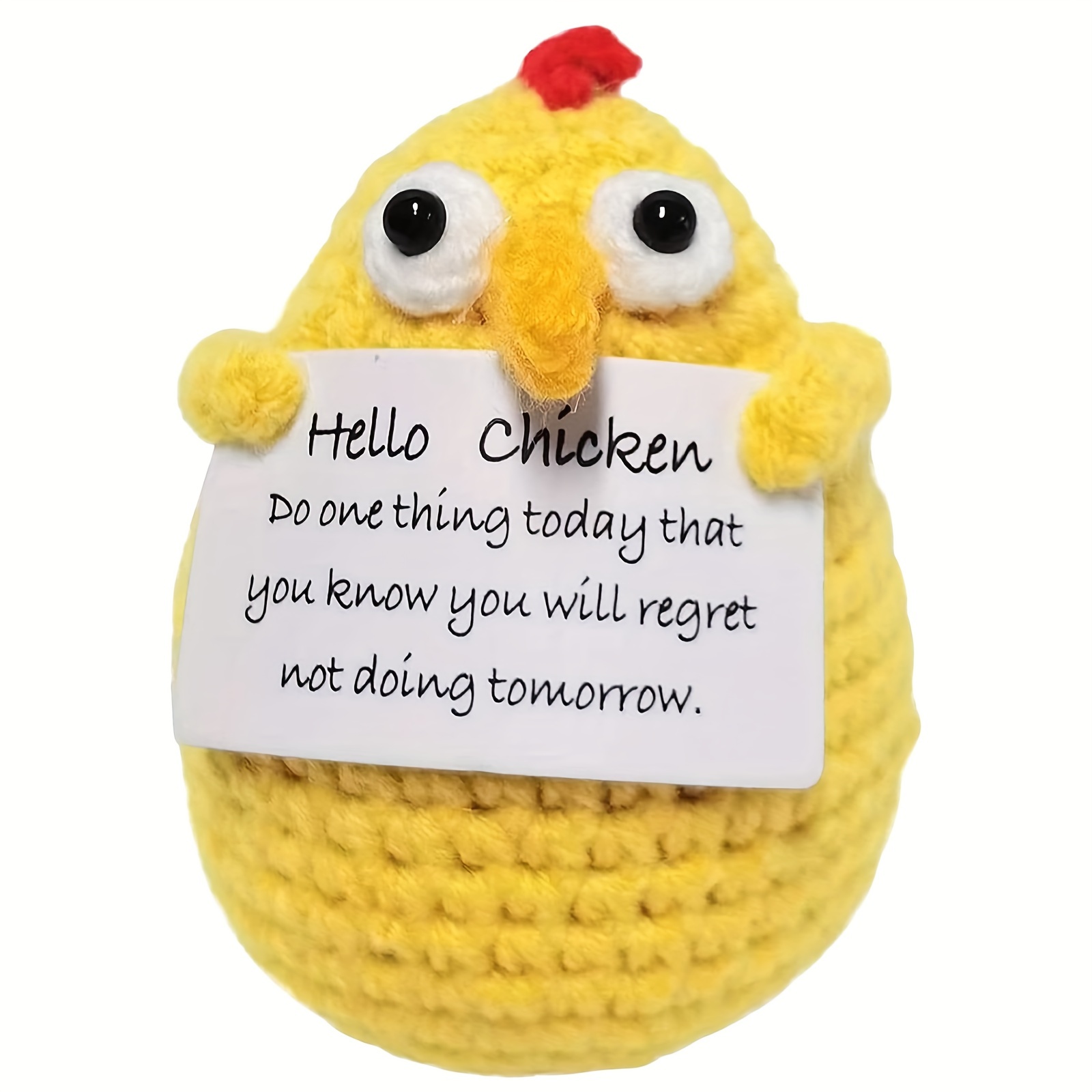 Positive Potato Doll Knitted Crochet With Optimistic Words Gift Decoration  Figurines For Kids Birthday Gift Sofa Bed Couch Car - AliExpress