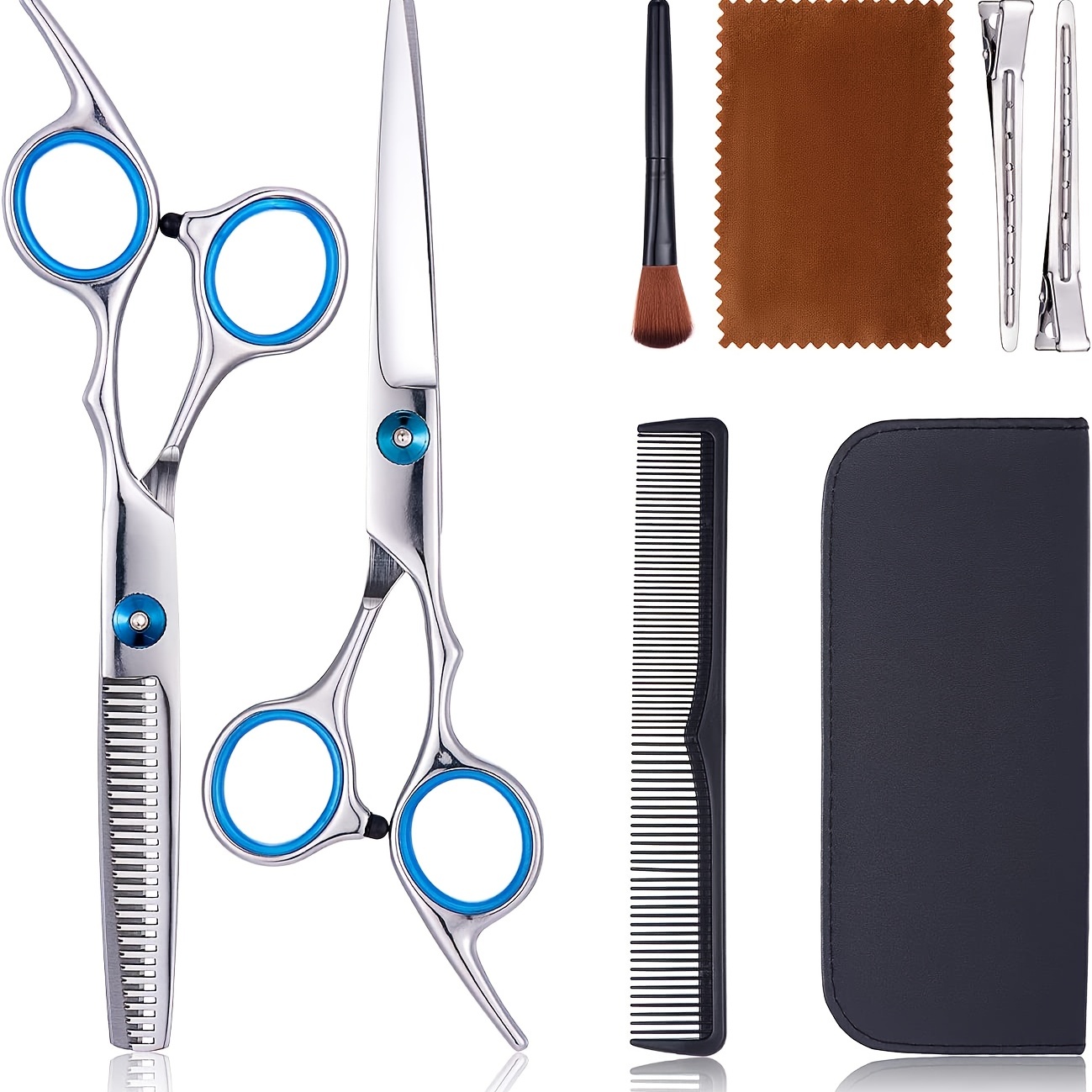 Professional Hair Cutting Scissors Kit Barber Shears Set - Temu