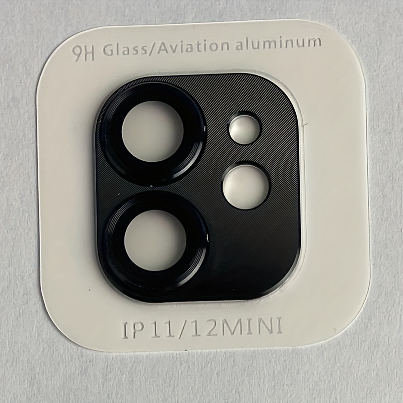 Camera Lens Protector For Iphone 11 For Iphone/ 12 Mini, Ultra Hd Camera Lens Protector, Metal Tempered Glass Camera Cover, 9h Hardness, Anti-scratch, Case Friendly For Iphone 11 For Iphone 12 Min