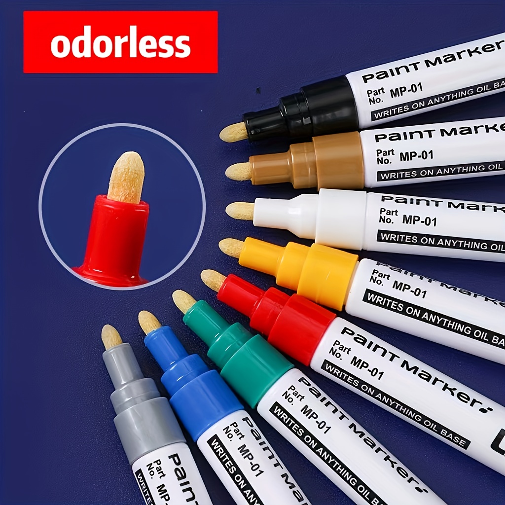 Paint Markers 8 Color Permanent Oil based Paint Markers - Temu