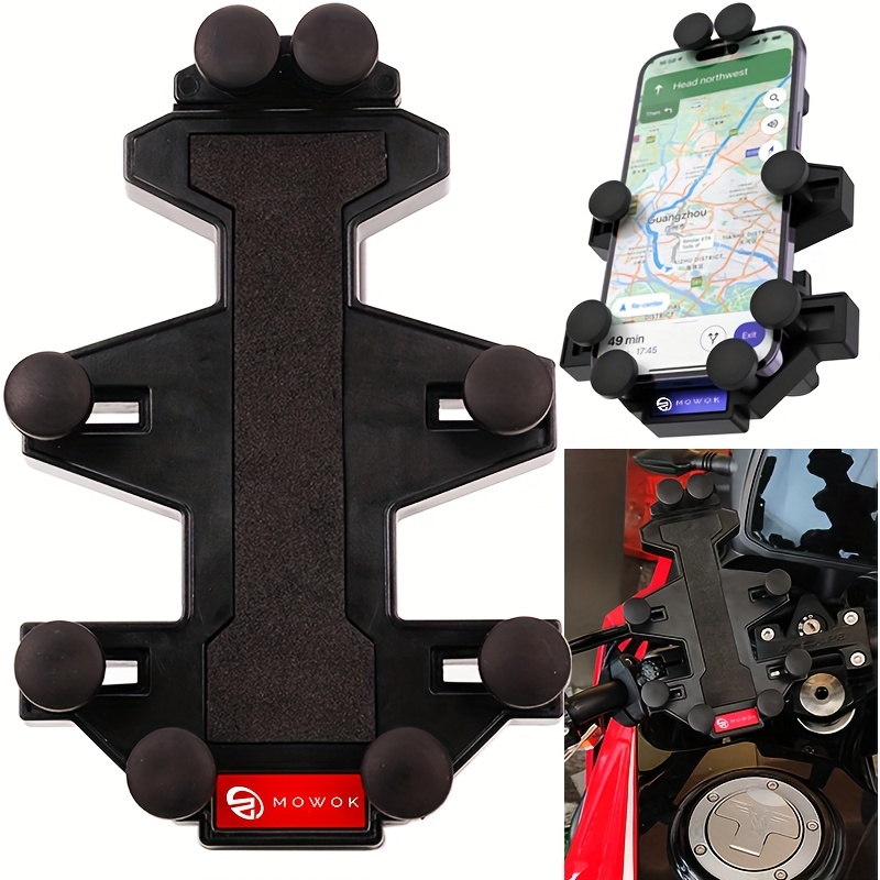 Soporte Holder Bolso Porta Celular Moto o Bici para espejo Scooter   Soporte para teléfono móvil, Soporte para teléfono, Telefono movil