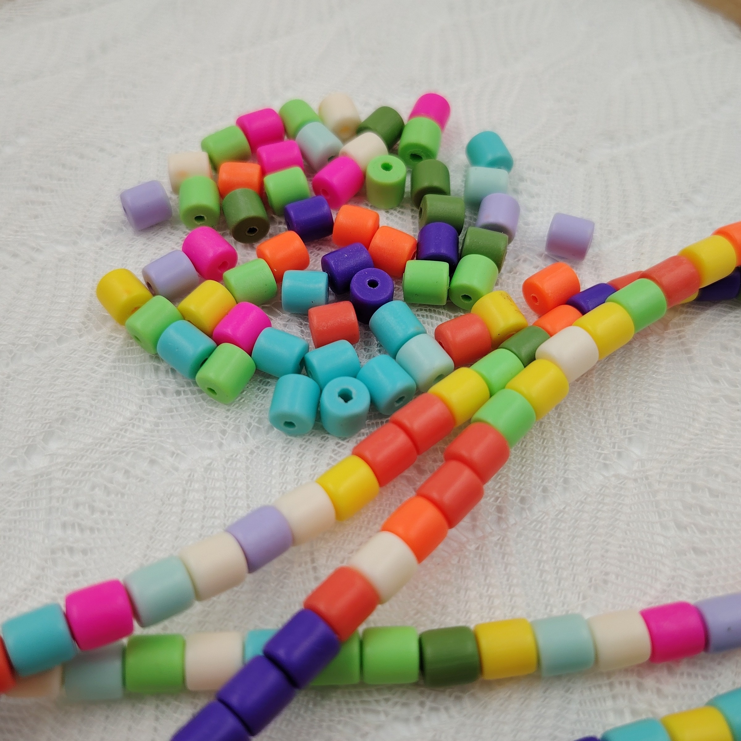 2 Strands Beads Colorful Polymer Clay Beads For Jewelry - Temu New Zealand