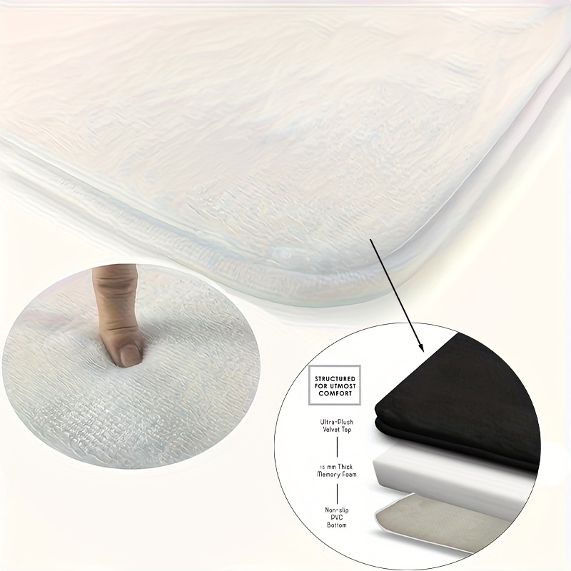  Jianyana Juego de alfombras de baño de 3 piezas, incluye 1  alfombra de baño grande (19.5 x 31.5 pulgadas), 1 alfombra de inodoro en  forma de U (19.5 x 19.5 pulgadas)