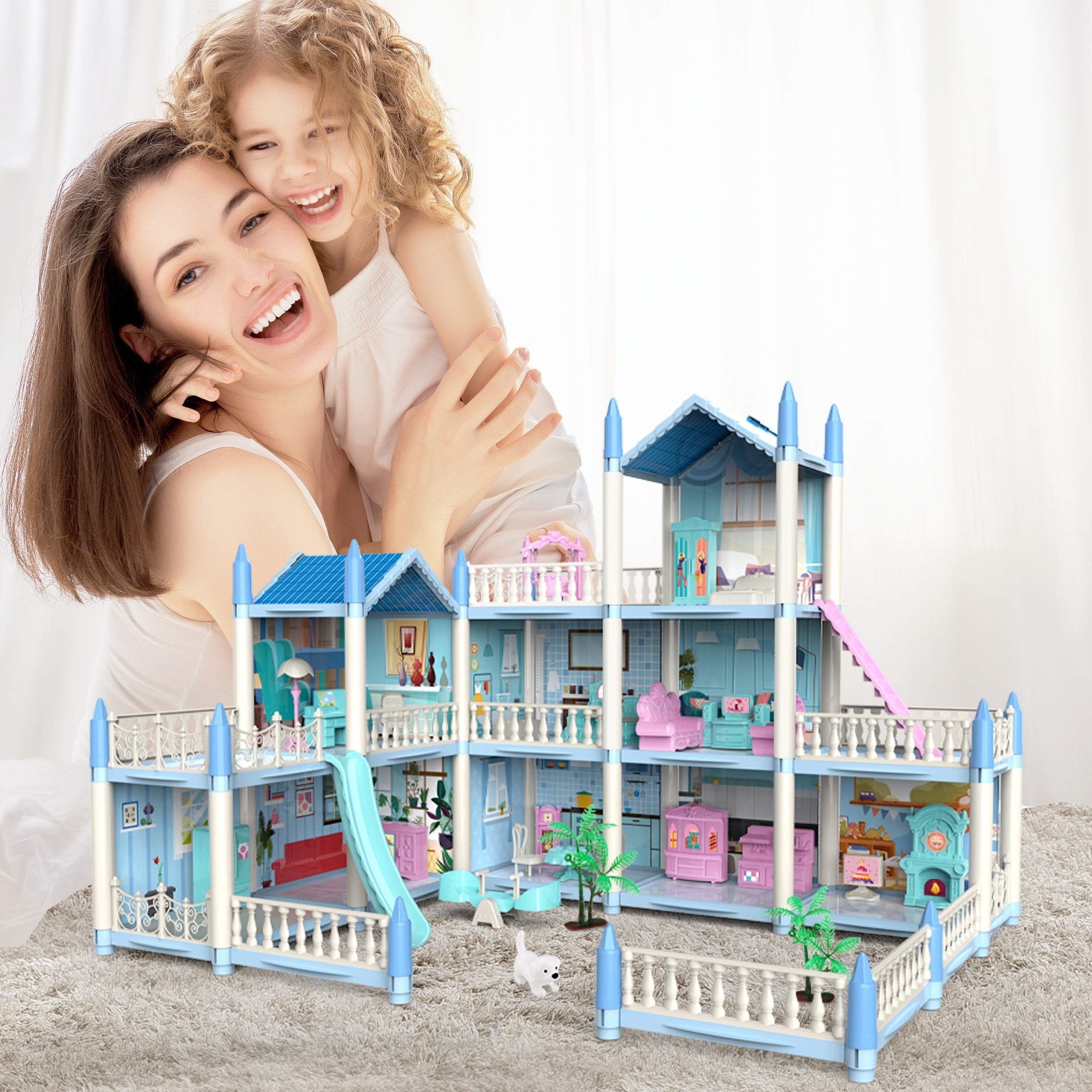 Creative Puzzle Jouets Faits À La Main avec Meubles Villa 3D Cottage Puzzle  Modèle pour Enfants Enfants Cadeaux De Noël