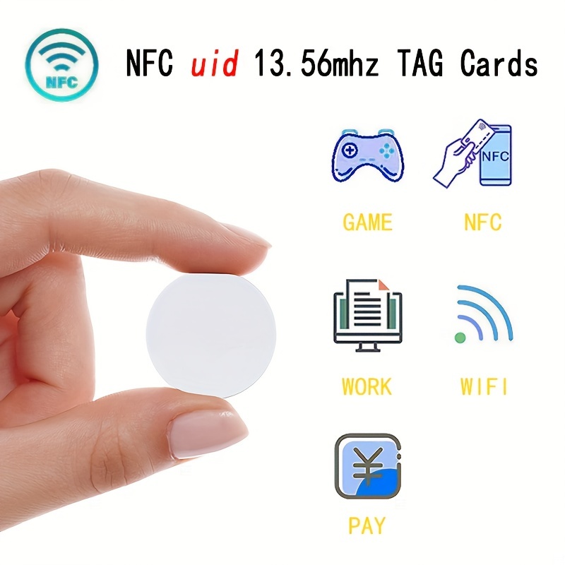 10 Stück NFC Tags NFC Tag Selbstklebend NTAG215 NFC Tags Sticker iphone NFC  Tag Schwarz,Runde 540 Byte Speicher Programmierbar NFC Sticker,NFC Tag  android Kompatibel für Alle NFC-Fähigen Smartphones : : Bürobedarf  