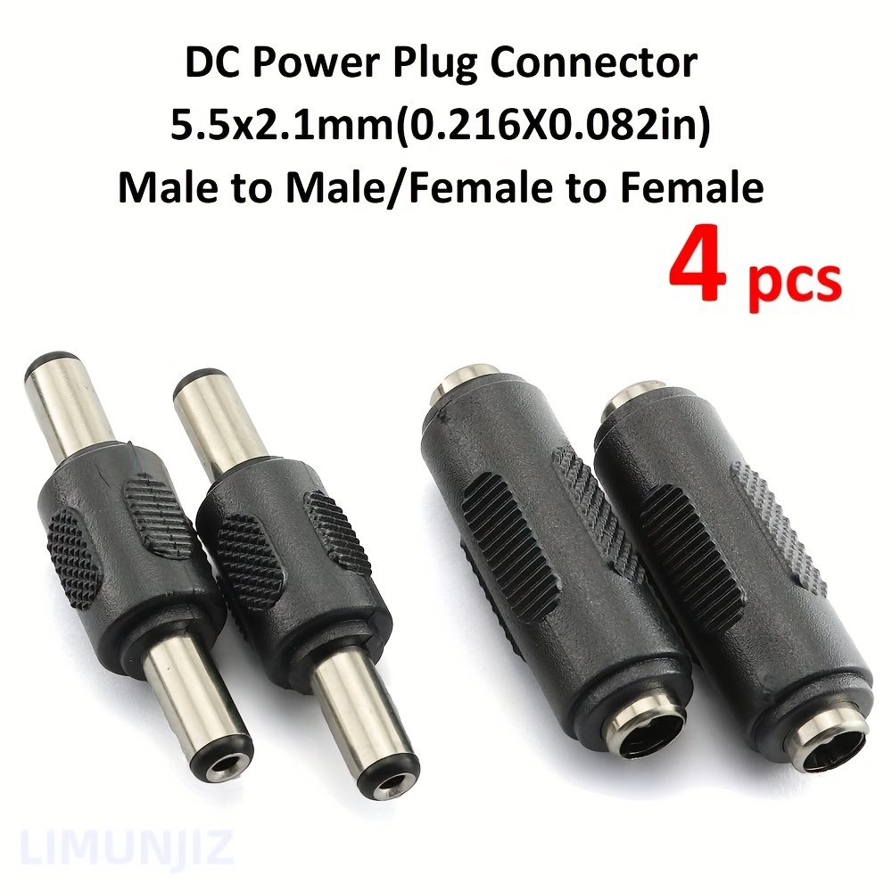Cable de alimentación DC 5.5x 2.1mm hembra a DC 5.5x 2.5mm macho