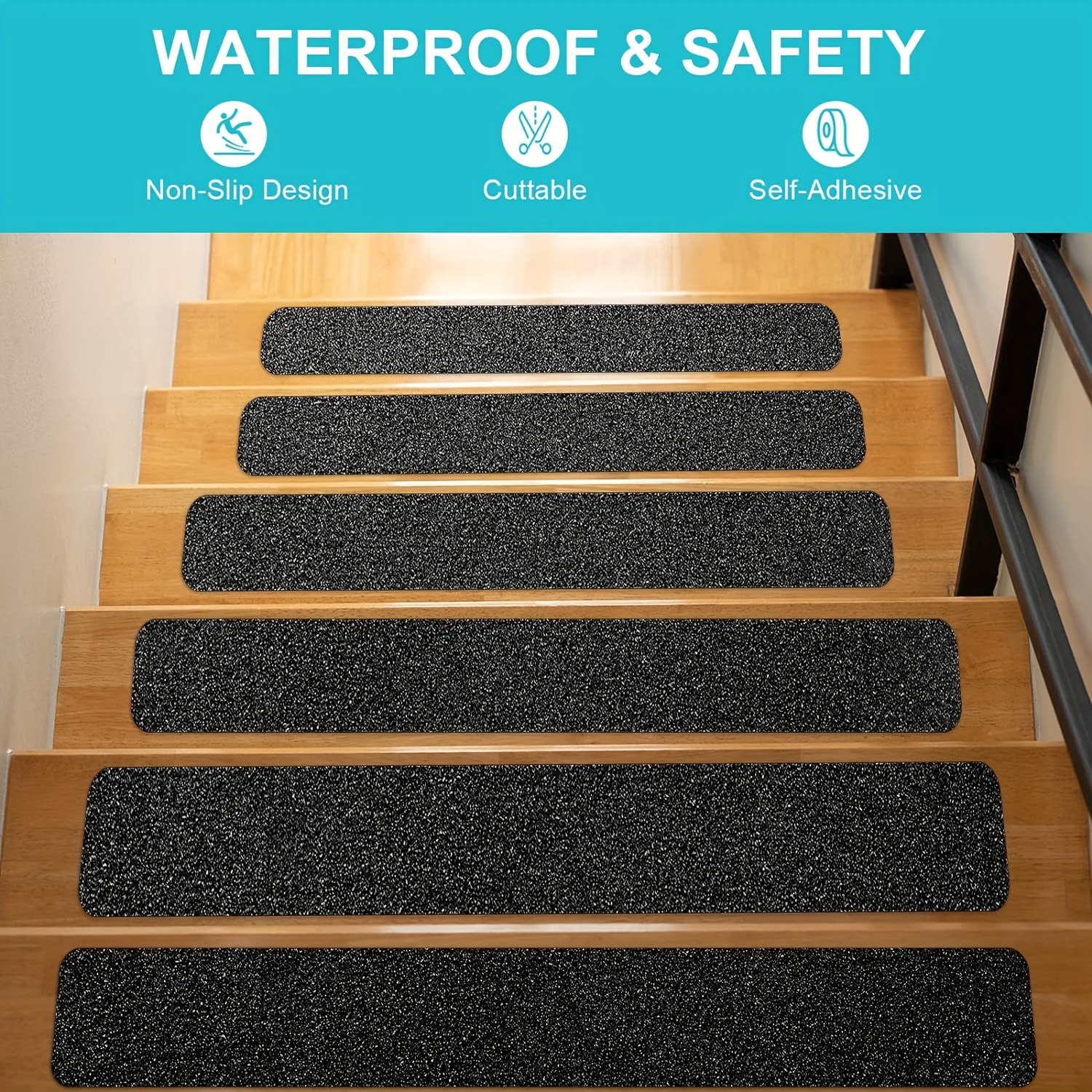 2.5x5M/5x5M Non Slip Safety Grip Tape Indoor/Outdoor High Friction Anti-Slip  Stickers Strong Safety Traction Tape Stairs Floor