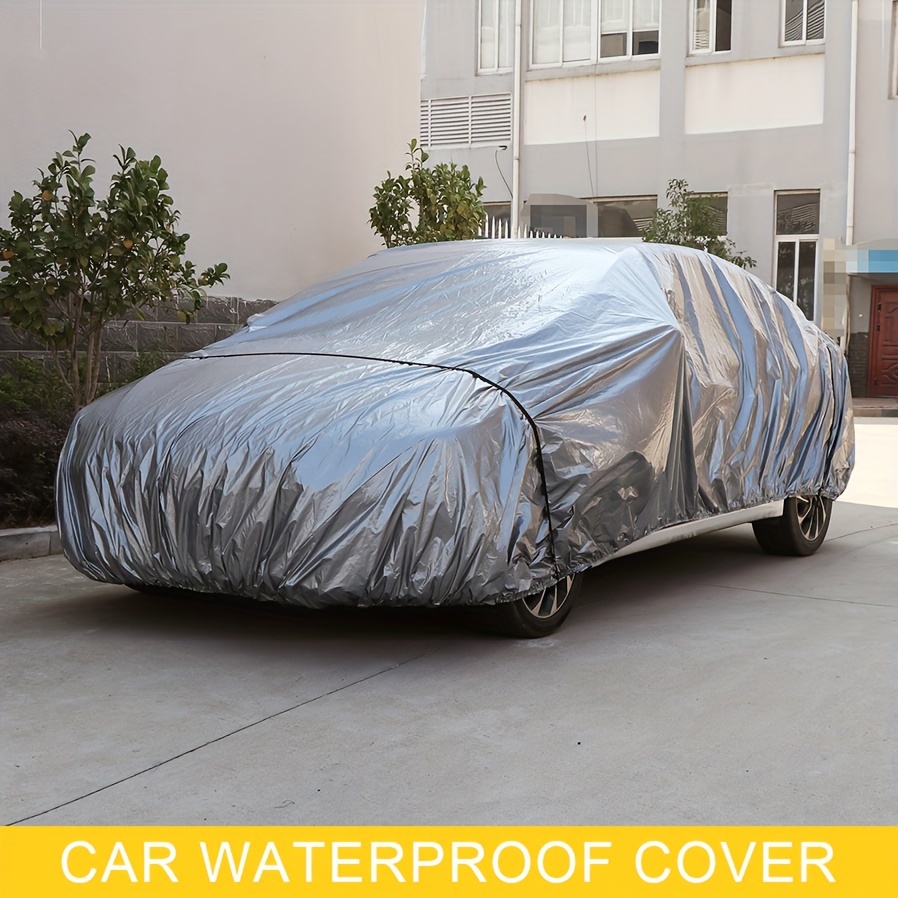 Universal Auto Sonnenschutz Regenschirm Abdeckung Zelt Tuch UV Protect  Wasserdicht 4,2 x 2,1 m Silber