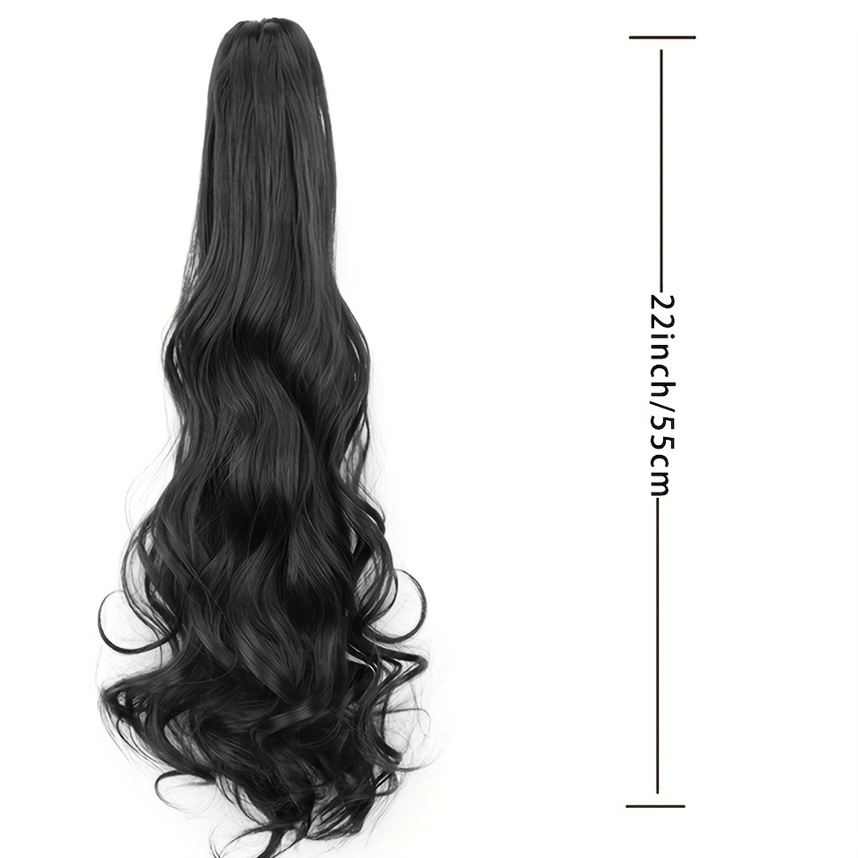 Long Wavy Ponytail Extensions Natural Look Daily Use