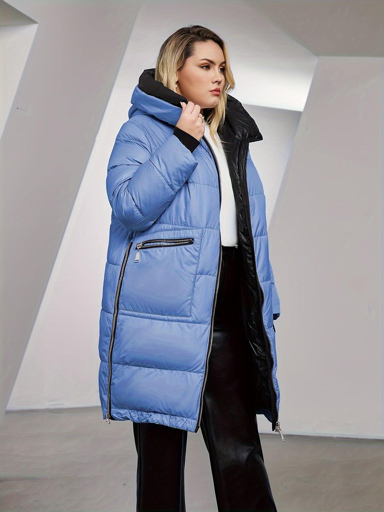 Royal blue clearance plus size coat