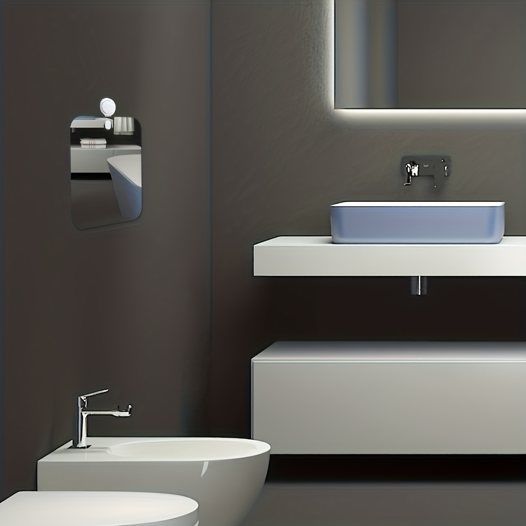Acrylic Shower Mirror Men's Shaving Mirror Frameless Skincare Mirror