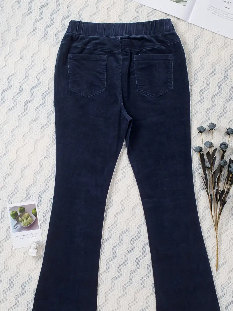Corduroy bootcut jeans - Women